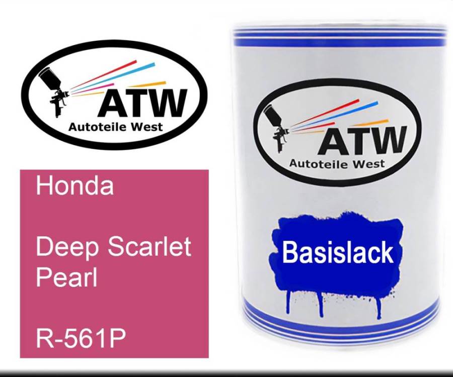 Honda, Deep Scarlet Pearl, R-561P: 500ml Lackdose, von ATW Autoteile West.